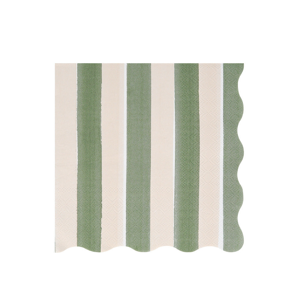 Servilletas rayas otoñales - grandes