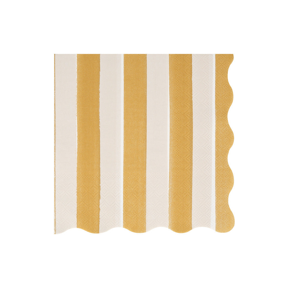 Servilletas rayas otoñales - grandes