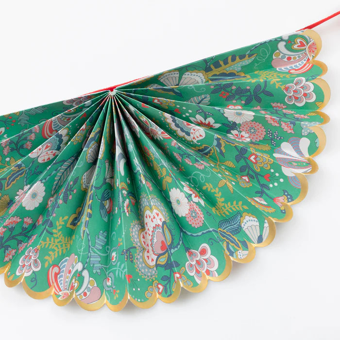 Guirnalda abanicos Navidad Liberty