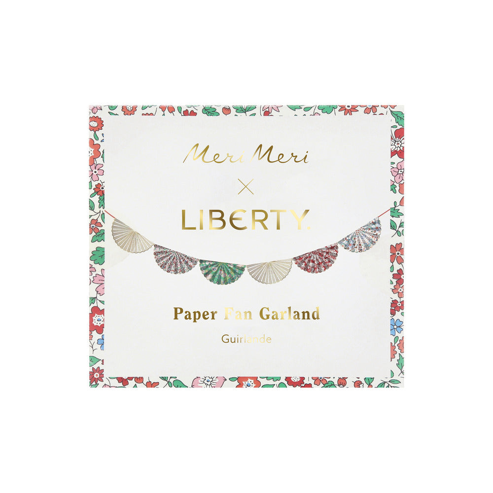 Guirnalda abanicos Navidad Liberty