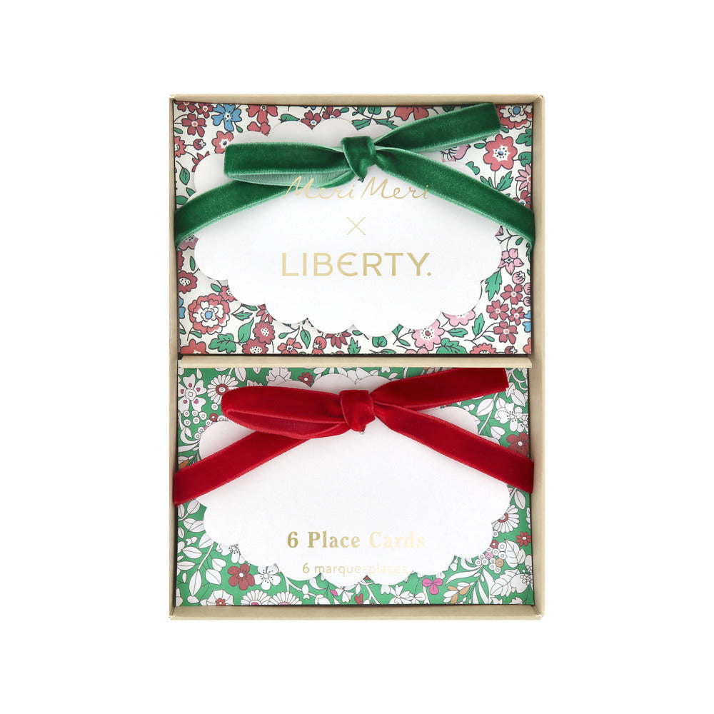 Porta nombre colores Navidad Liberty