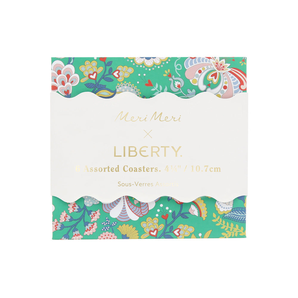 Posavasos madera y corcho Navidad Liberty