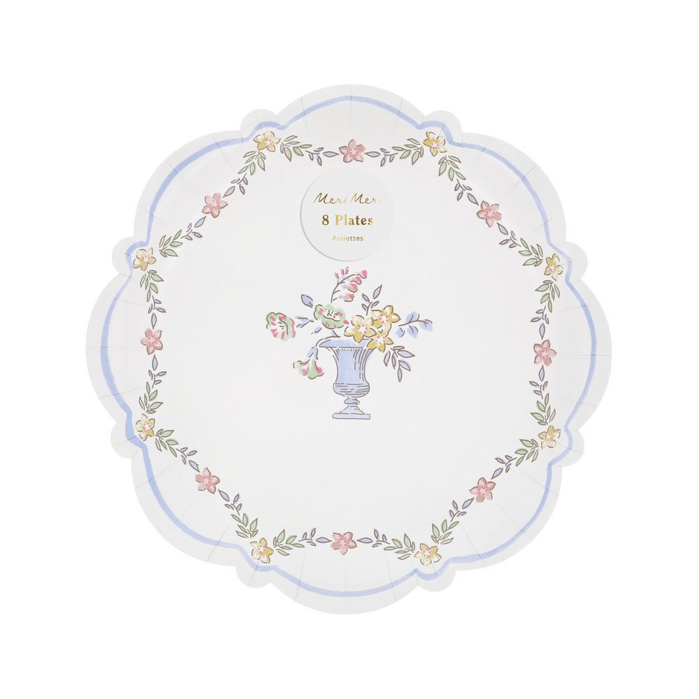 Platos con borde diseño chintz - medianos