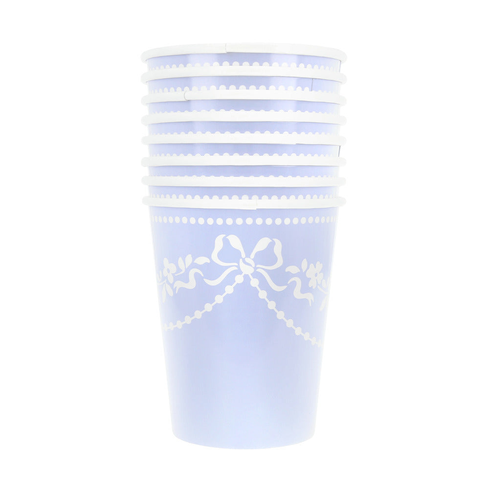 Vasos Rococó celeste