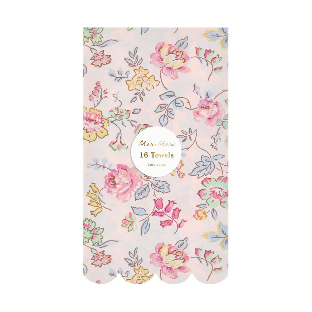 Servilletas con diseño chintz floral - alargadas