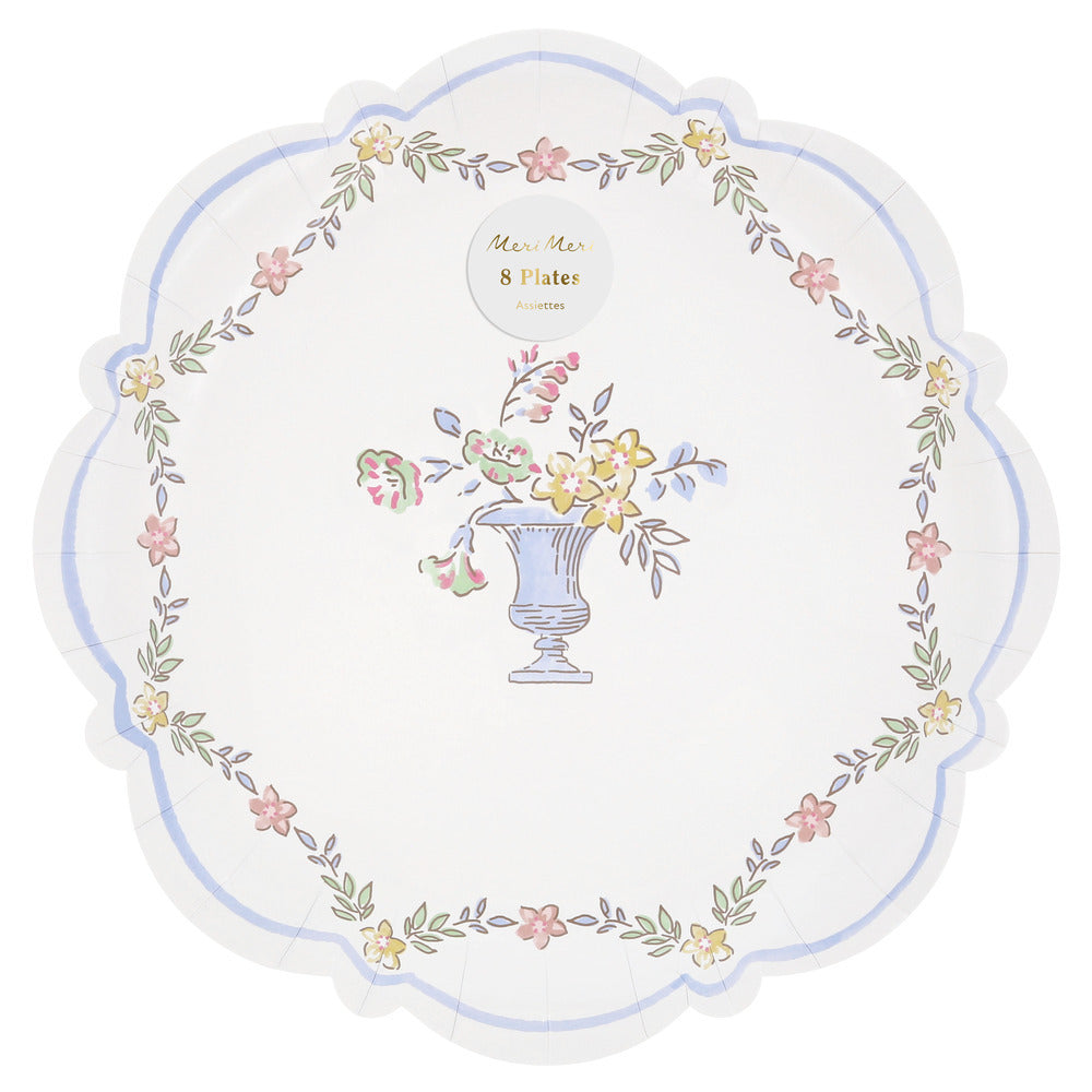 Platos con borde diseño chintz - grandes