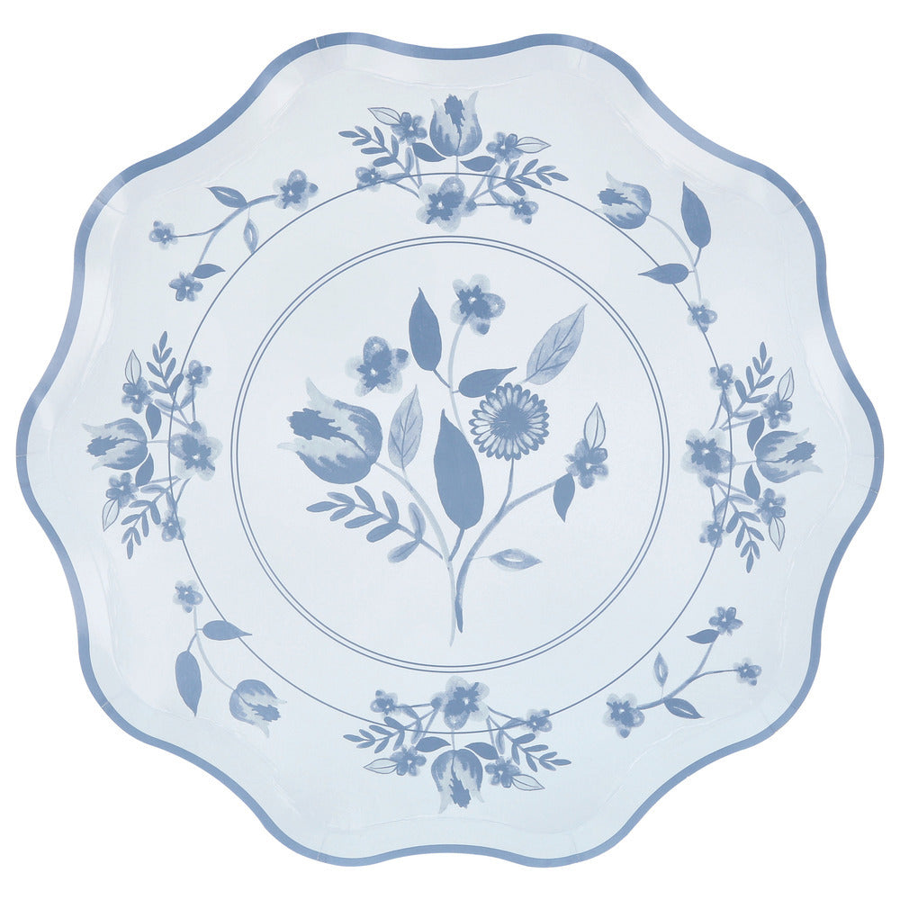 Platos con diseño botánico vintage - grandes