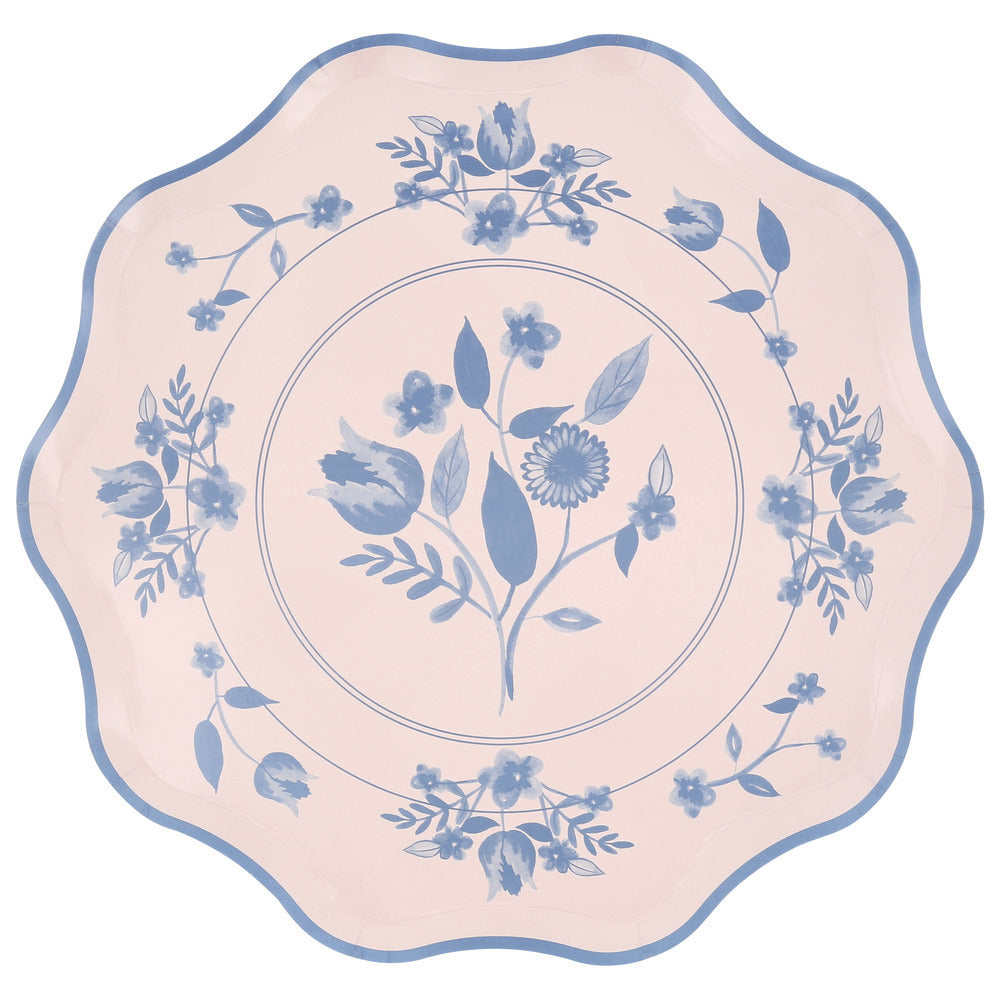 Platos con diseño botánico vintage - grandes