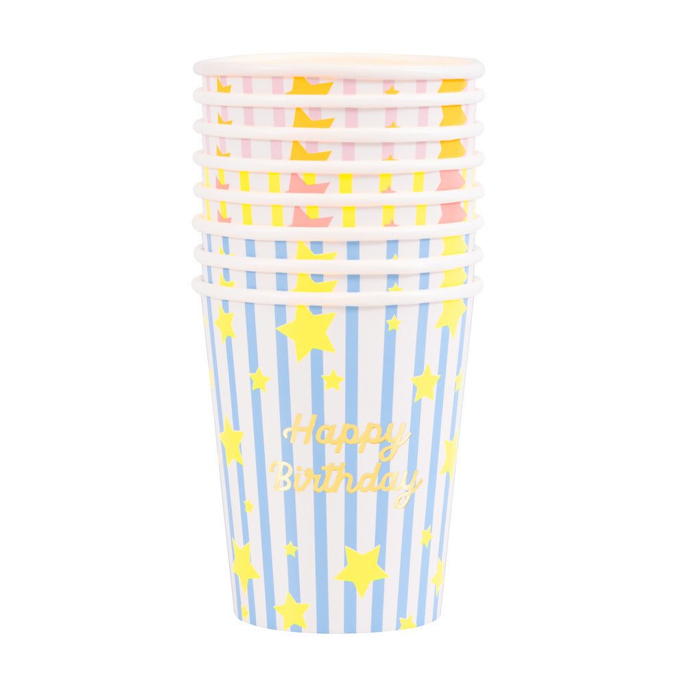 Vasos estrellas y rayas