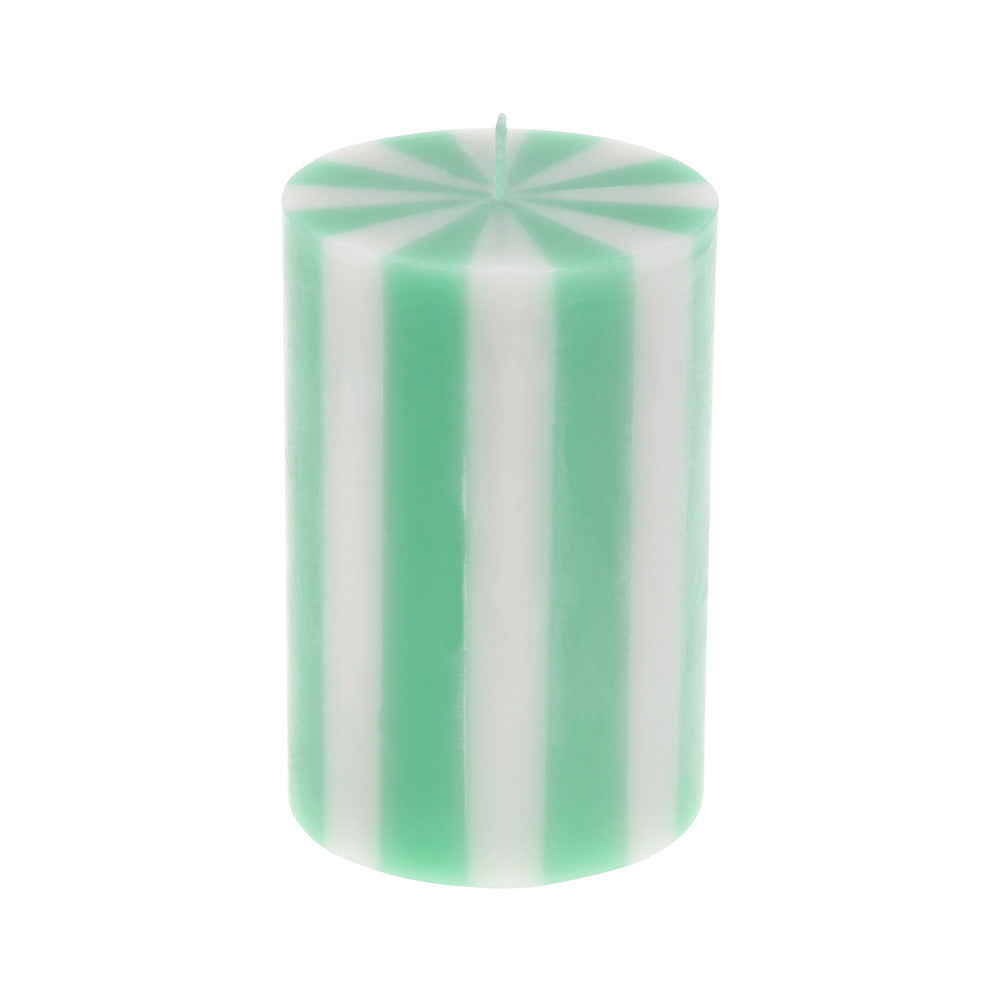 Pack velas cilíndricas con rayas