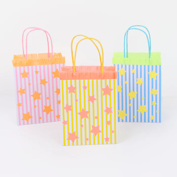 Bolsas para sorpresas - estrellas y rayas