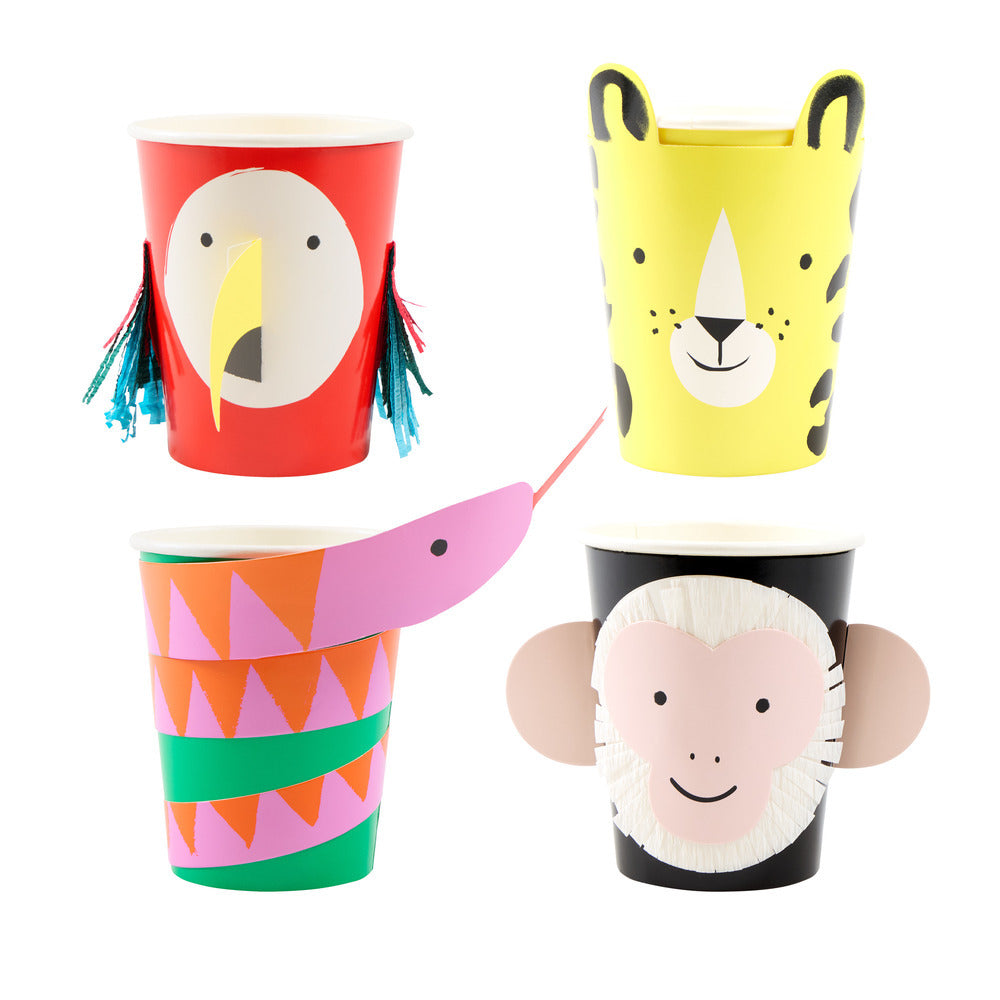 Vasos con funda - jungla
