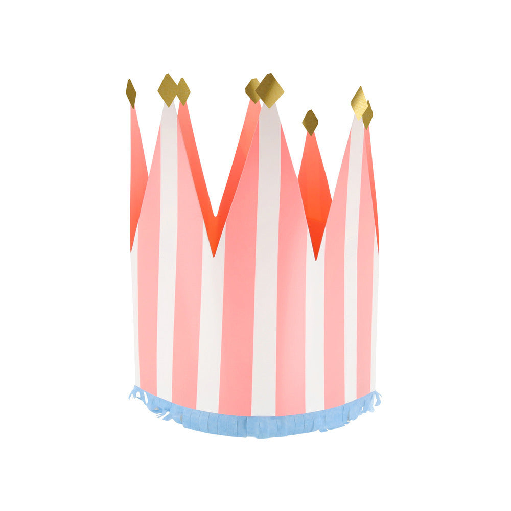 Coronas de cumpleaños XL - rayas