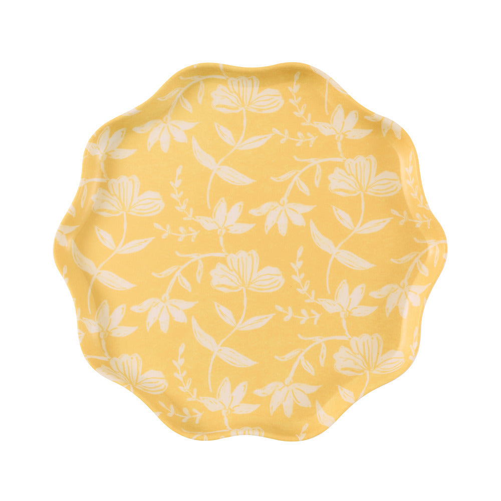 Set x 6 platos reutilizables Flora - pequeños