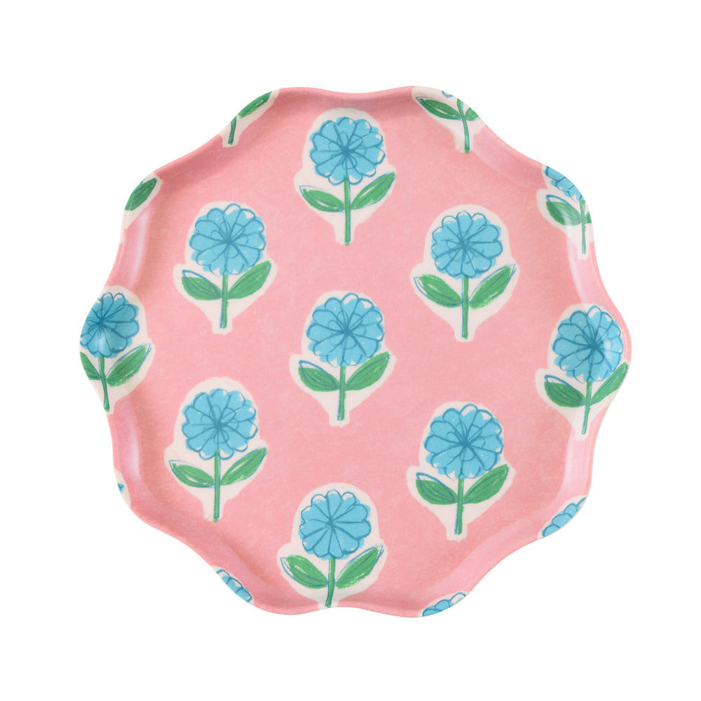 Set x 6 platos reutilizables Flora - pequeños