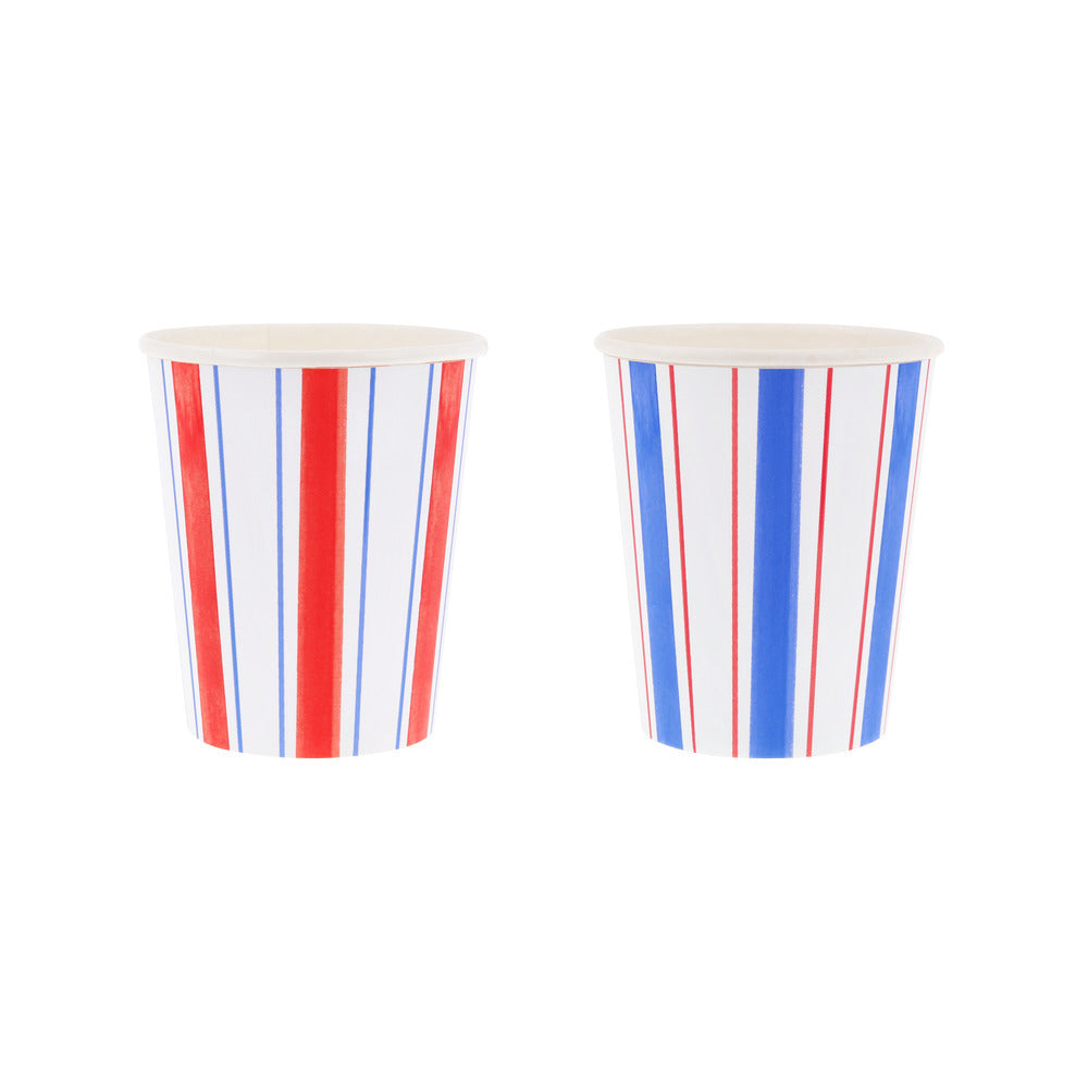 Vasos rayas náuticas