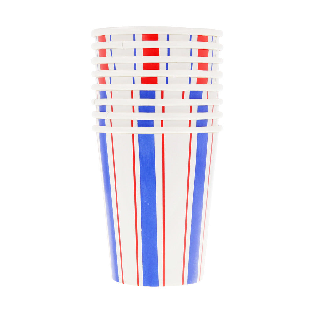 Vasos rayas náuticas