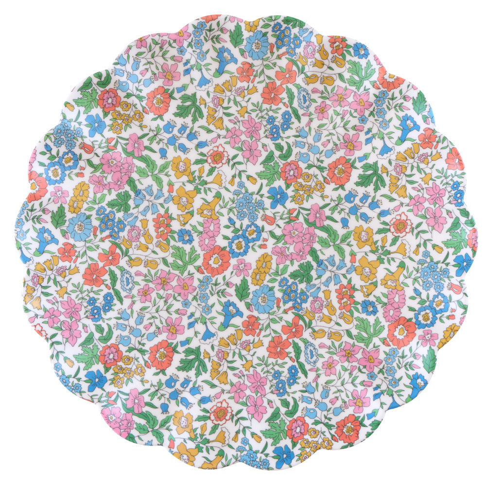 Set x 6 platos reutilizables jardín de flores Liberty - grandes