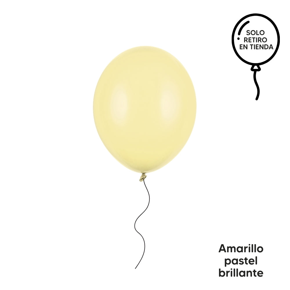Globo 30cm inflado con helio - amarillos y tierras (elige un color)