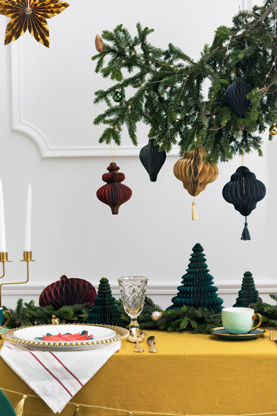 Adorno para el árbol - gota azul