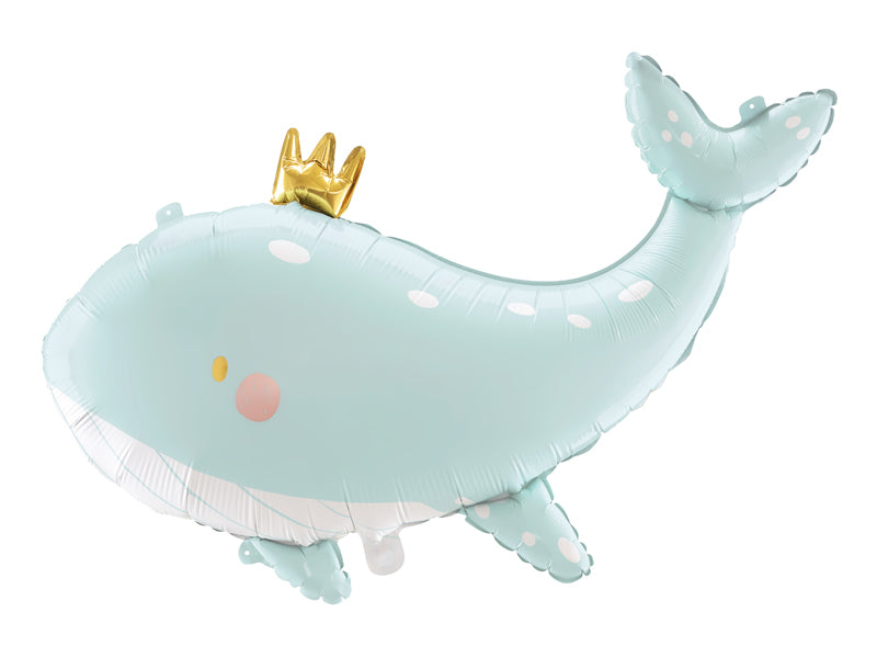 Globo metalizado - ballena con corona