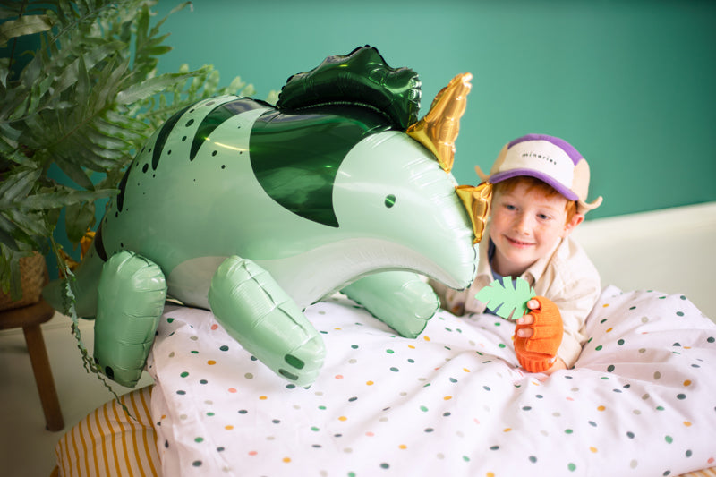 Globo metalizado - triceratops de pie