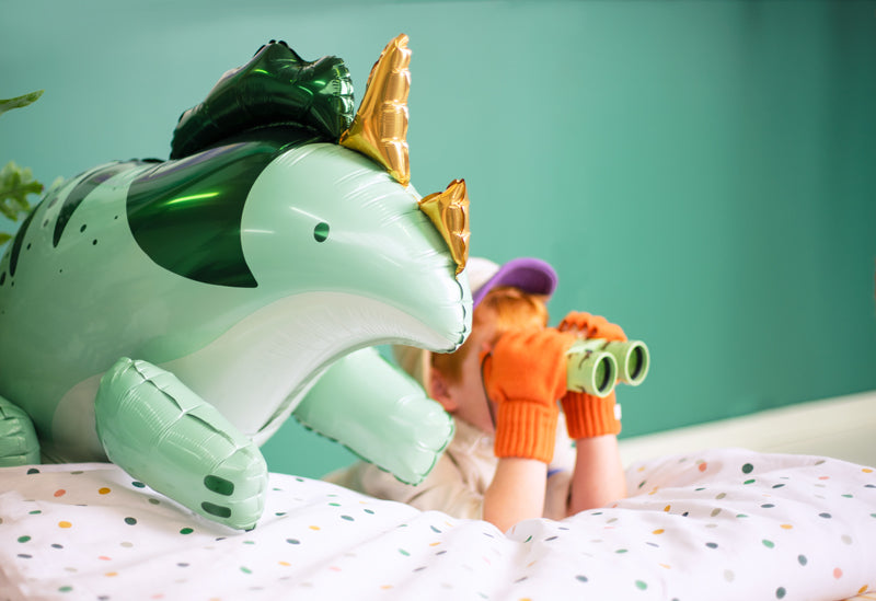 Globo metalizado - triceratops de pie