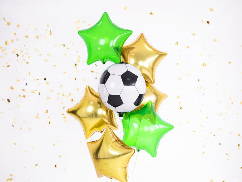 Globo metalizado - pelota de fútbol
