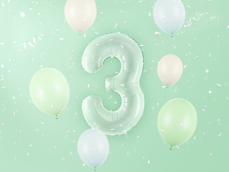 Globo metalizado 3 - 72cm verde menta