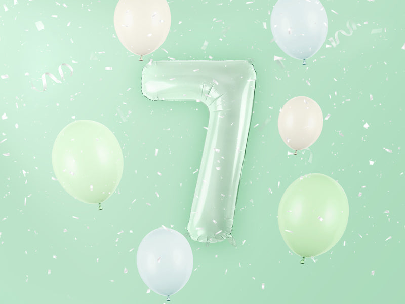 Globo metalizado 7 - 72cm verde menta