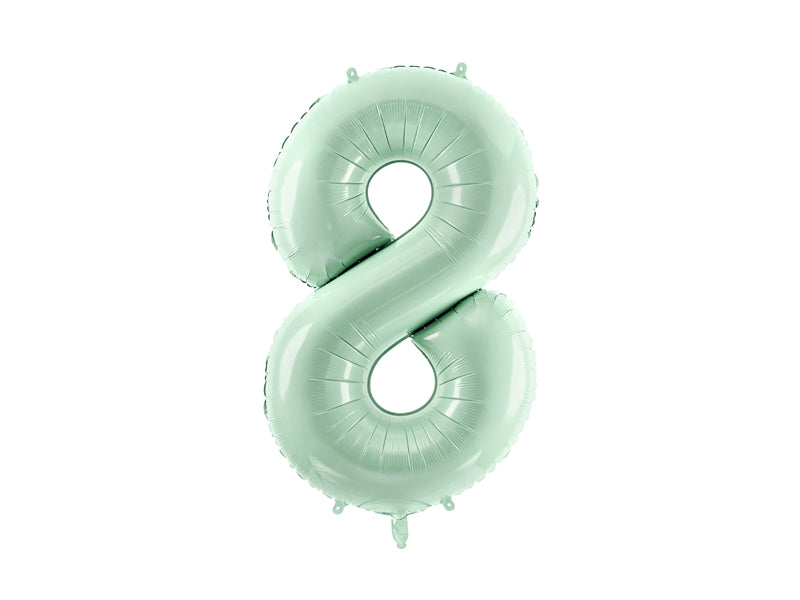 Globo metalizado 8 - 72cm verde menta