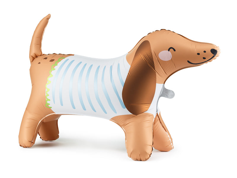 Globo metalizado - perrito salchicha