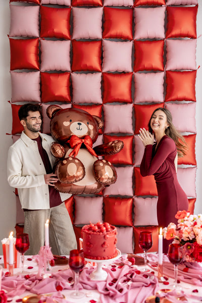 Globo metalizado - oso café