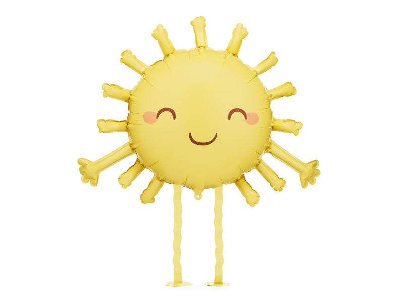 Globo metalizado - sol con patitas