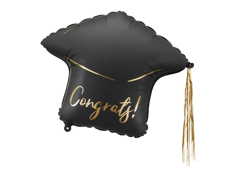 Globo metalizado - birrete Congratulations