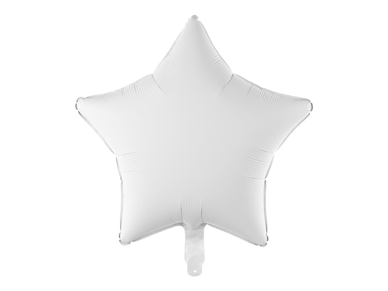 Globo metalizado - estrella pequeña blanca