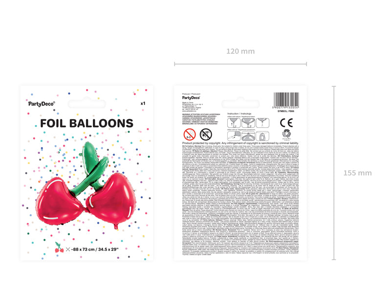 Globo metalizado - cerezas