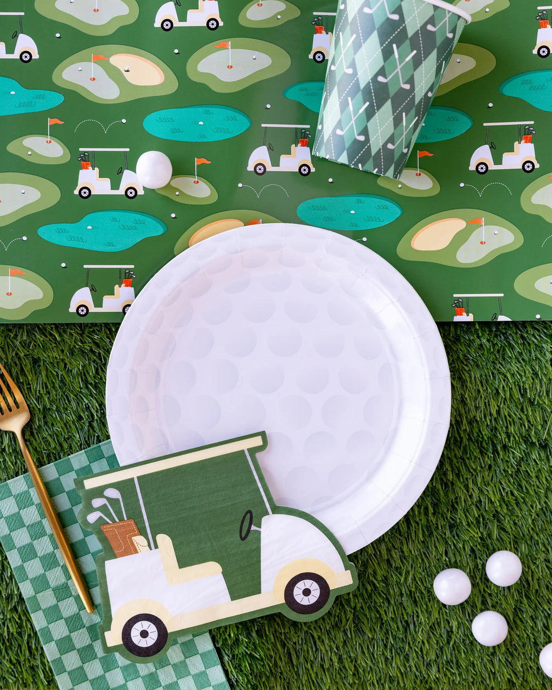 Servilletas carrito de golf