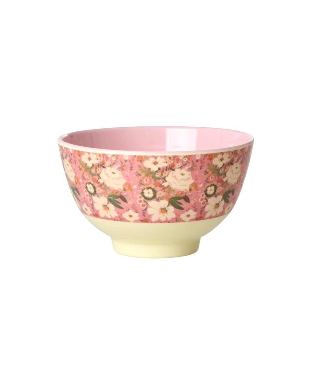 Bowl de melamina pequeño - flores rosadas