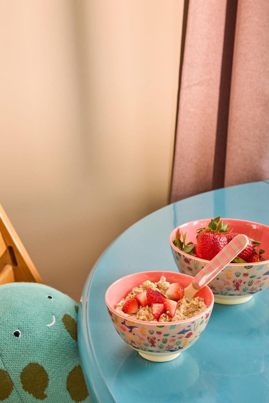 Bowl de melamina pequeño - oceano coral