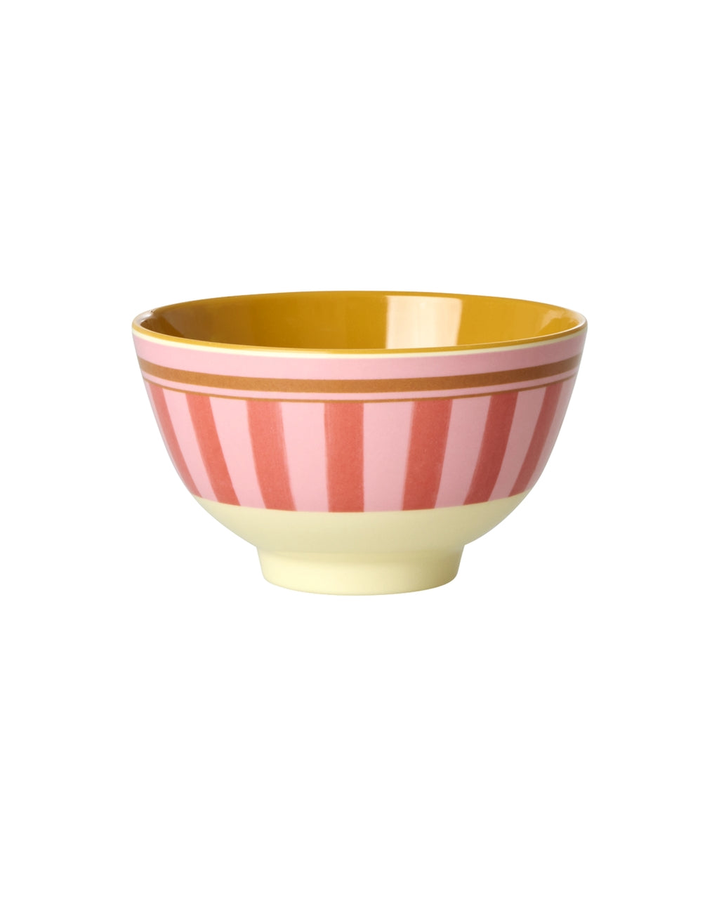 Bowl de melamina pequeño - rayas rosado y coral