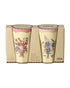 Pack x 2 vasos de melamina altos -  Nathalie Lété II flores