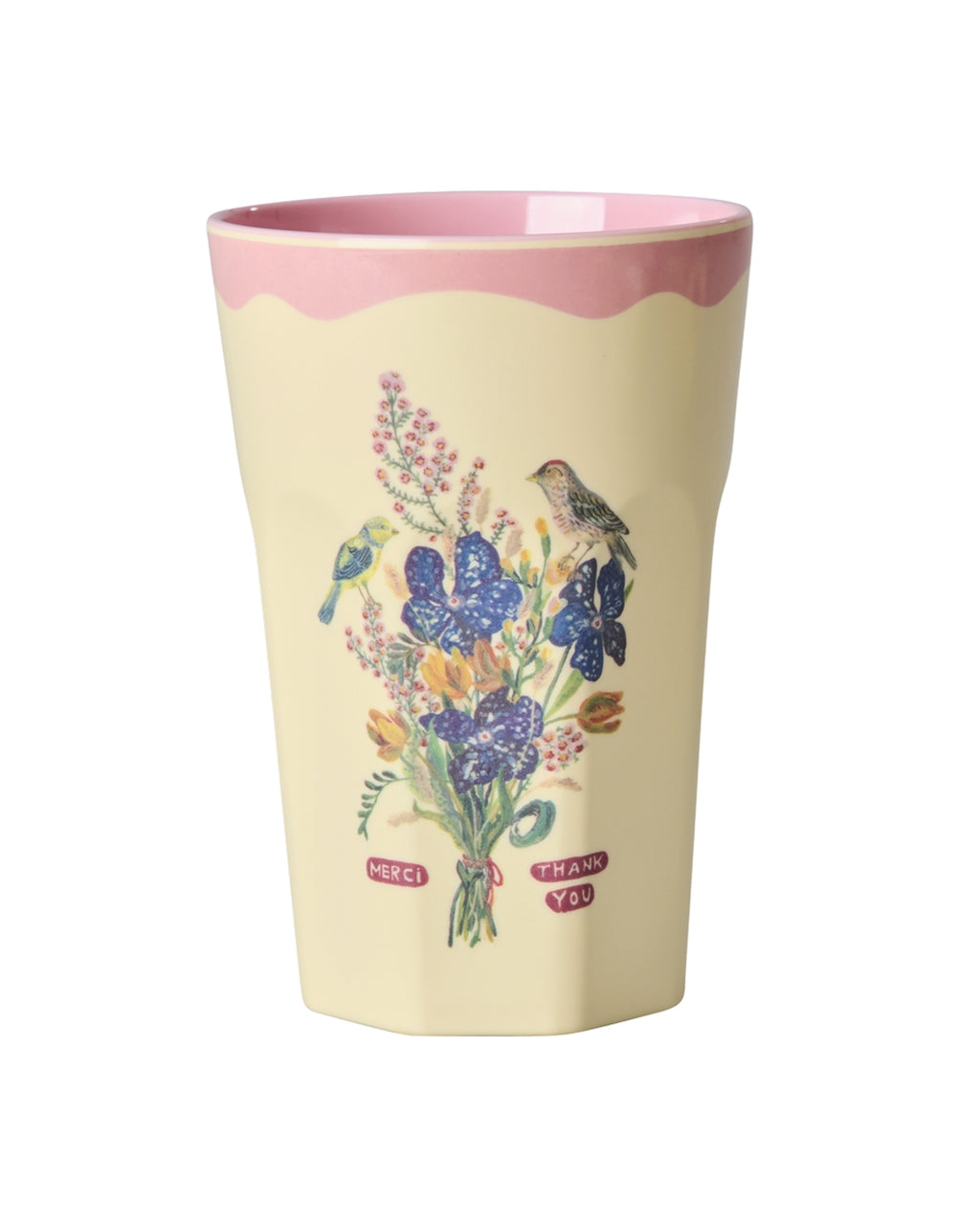Pack x 2 vasos de melamina altos - Nathalie Lété II flores