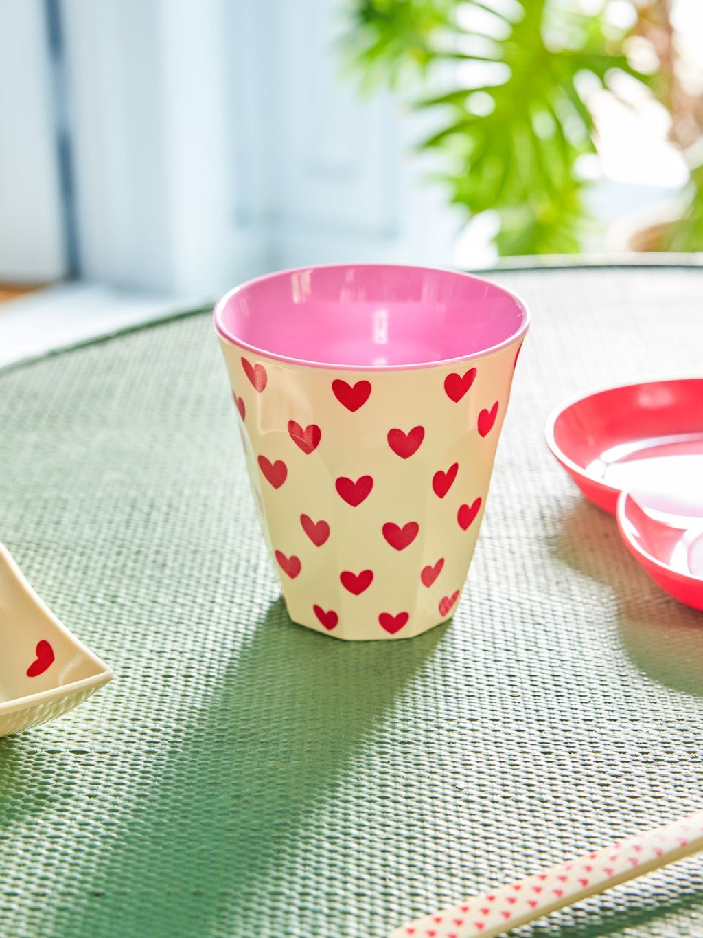 Vaso de melamina - corazones pequeños