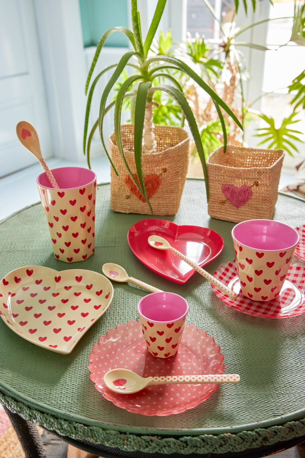 Vaso de melamina - corazones pequeños