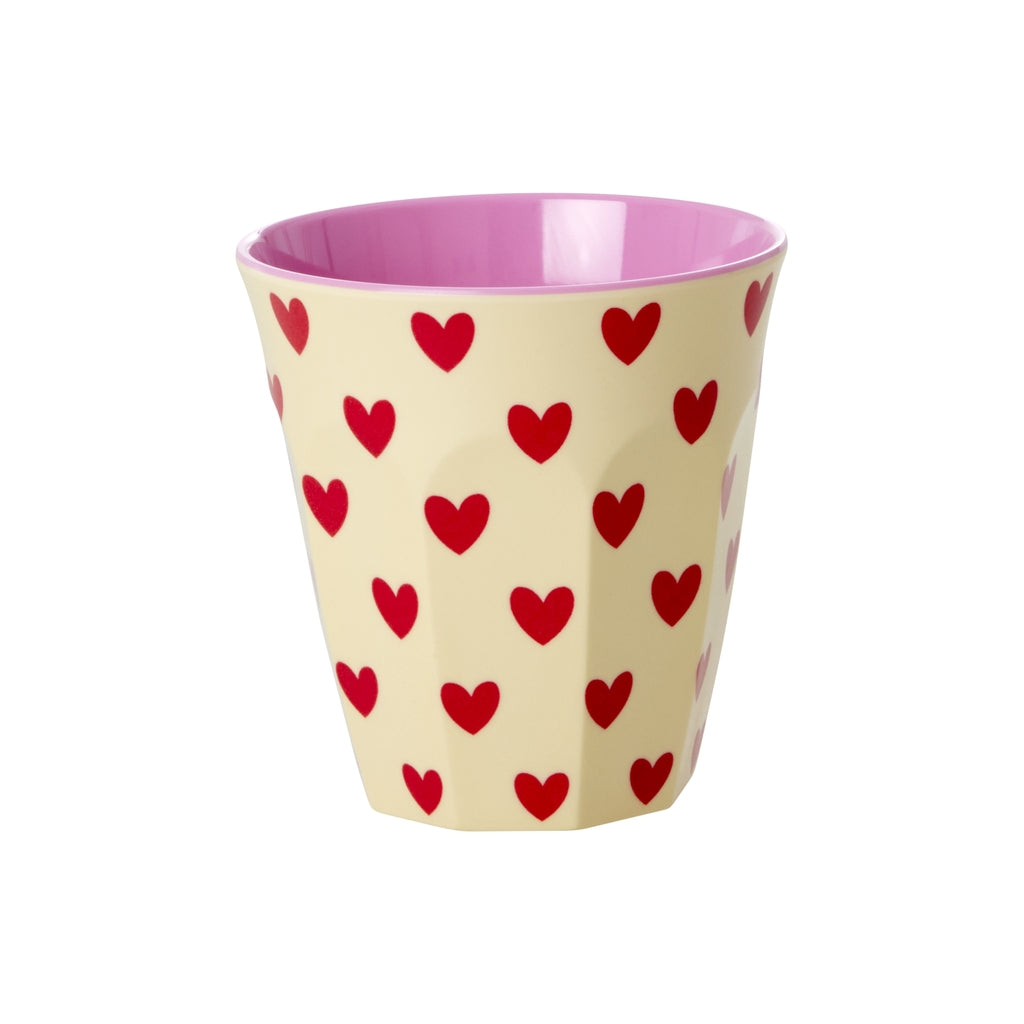 Vaso de melamina - corazones pequeños