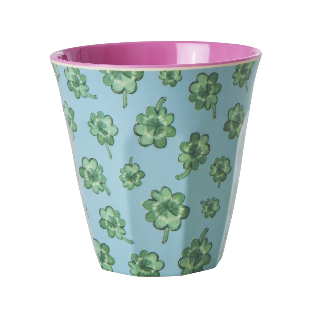Vaso de melamina - tréboles de la suerte