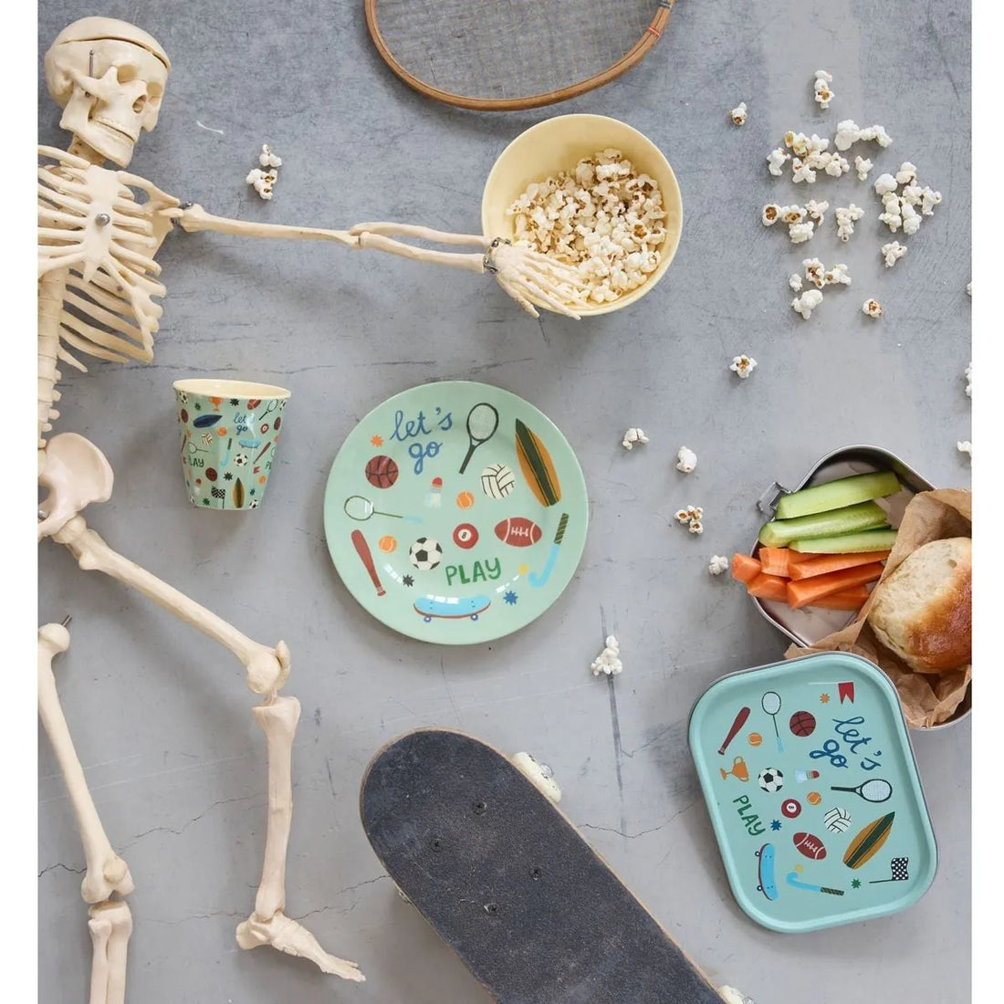 Plato de melamina redondo - deportes