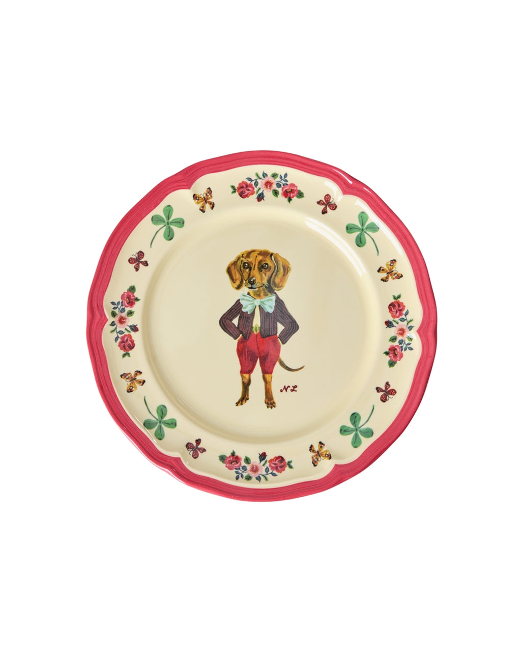 Plato entrada melamina vintage - Nathalie Lété II perrito