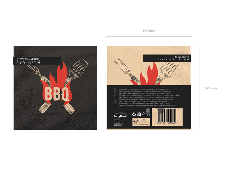 Servilletas BBQ - grandes